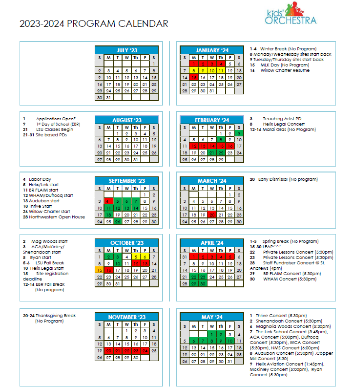 Calendar of Events - Kids' Orchestra calendar-of-events-kids-orchestra